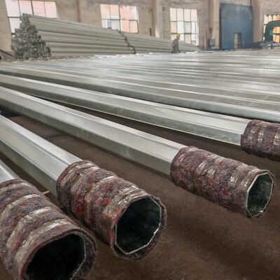 5.8M 6.5M with 5M 6M 7M 8M 12M 14M 18M Arm Polygonal Galvanized Traffic Steel Poles