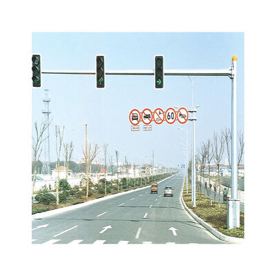 Tubular Steel Pole Street Lighting Pole Custom Traffic signal Light Pole