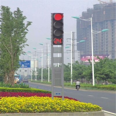 Tubular Steel Pole Street Lighting Pole Custom Traffic signal Light Pole