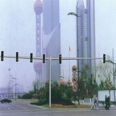 Tubular Steel Pole Street Lighting Pole Custom Traffic signal Light Pole