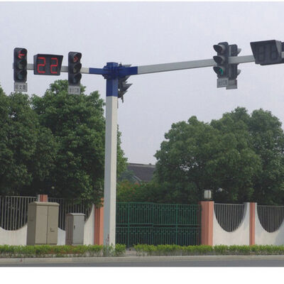 10m Custom Steel Pole Street Lamp Pole Traffic Signal Pole For Sale