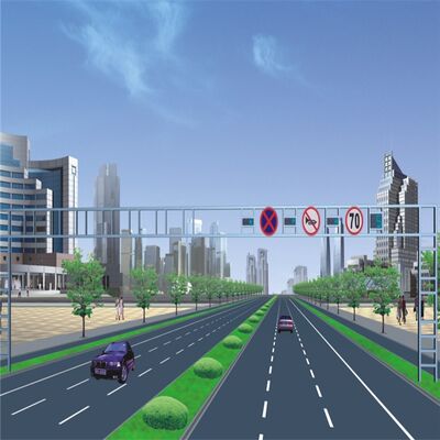 10m Custom Steel Pole Street Lamp Pole Traffic Signal Pole For Sale