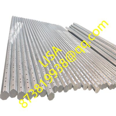 25FT Q355B 2.75mm Direct Buried Galvanized Octagonal Steel Pole with 500KGF Min Break Load for Power Distribution
