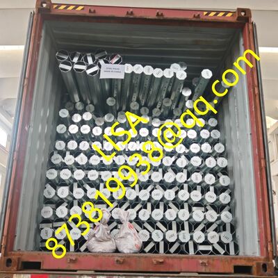 25FT Hot-dip Galvanized Steel Utility Pole with 300KGF Min Break Load for Power Distribution