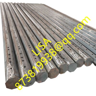 30FT Galvanized Octagonal Steel Pole with 500KGF Break Load and 50 Years Service-life