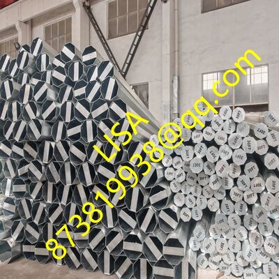 30FT Hot Dip Galvanized Octagonal Steel Pole with 500KG Min Break Load and 3mm Thickness