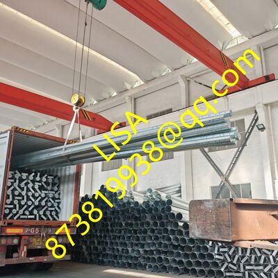 30FT Octagonal Galvanized Steel Utility Pole with 500KGF Load Capacity
