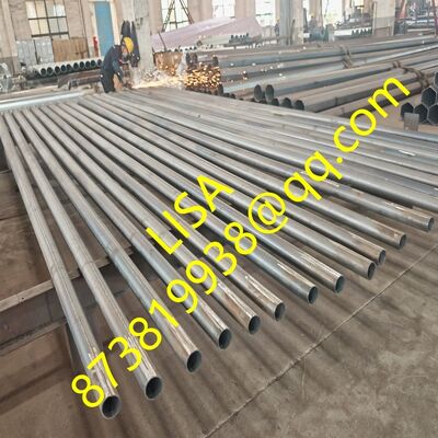 Q235B Material 9M Height Hot-dip Galvanized Steel Lighting Pole for Street and Park Illumination