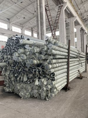 3mm Thick 25ft height Hot Dip Galvanized Octagonal Steel Power Pole