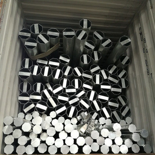 30FT 9150mm ASTM A36 Galvanized Octagonal 15kV Steel Power Pole