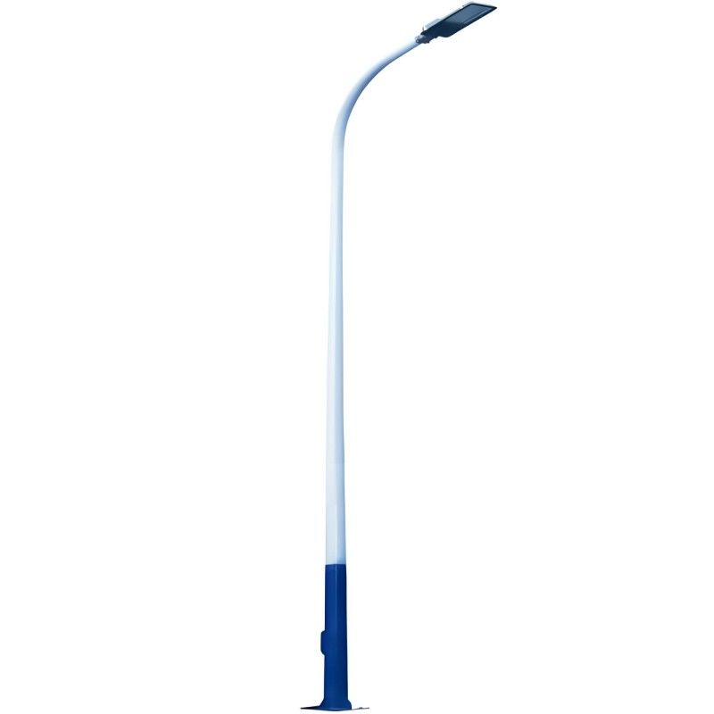 8M 9M Q235B Steel Lighting Pole Single Arm Round Galvanized Steel Light Pole 3.0mm