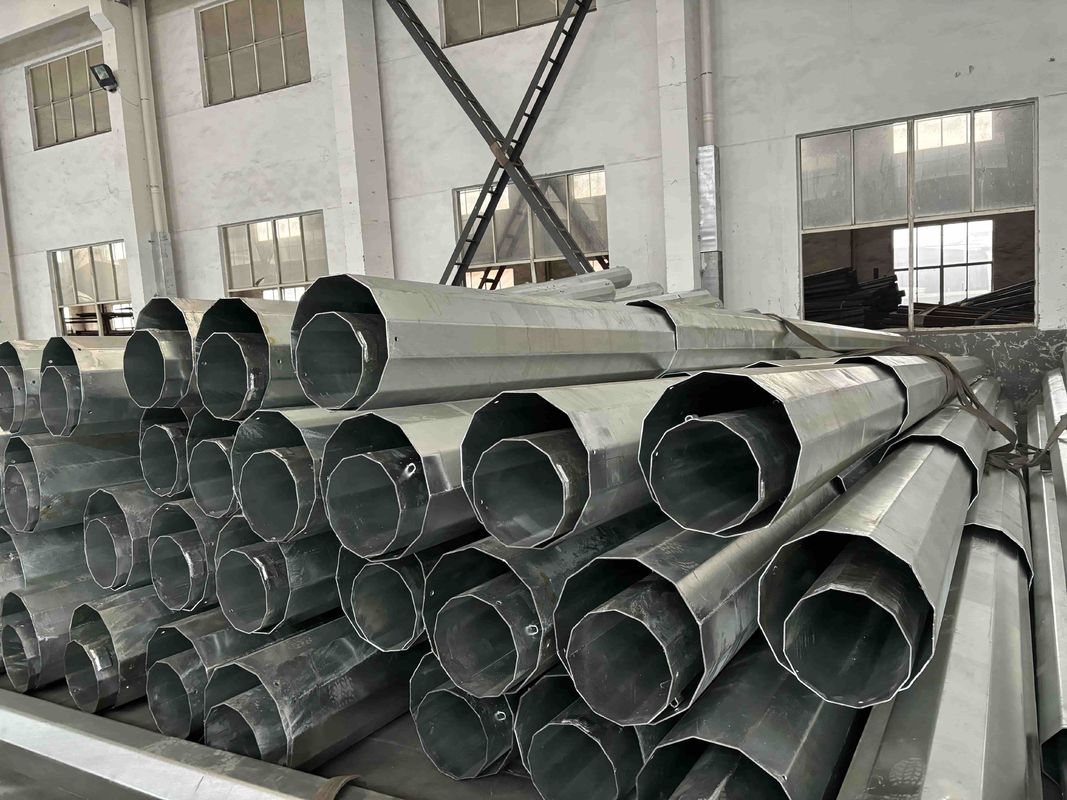 65ft Nea Ngcp Standard Transmission Power Pole Electric Tubular Steel Poles For Power Distribution