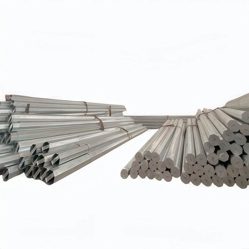 35FT 2 Segments 500KGF 345Mpa Steel Utility Pole Octagonal Hot Dip Galvanized Metal