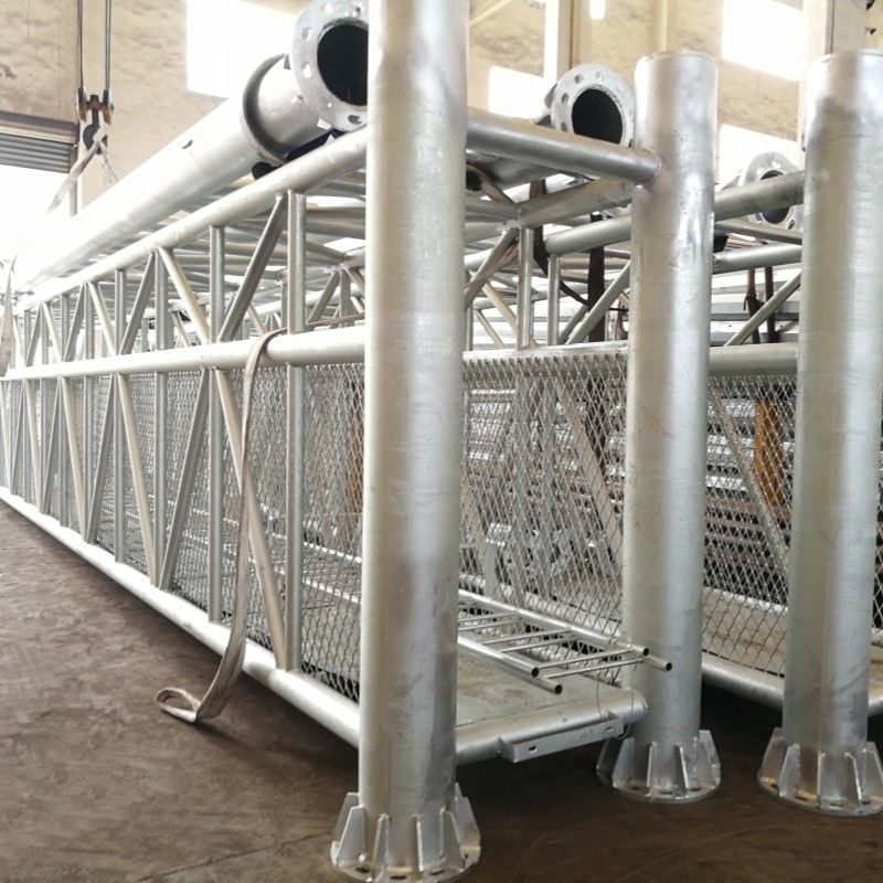 Expressway Gantry Frame Hot Dip Galvanized Traffic Steel Poles with Round Shape, 355Mpa Material