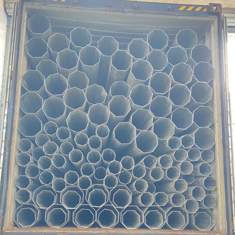9M 10.5M Polvos de acero eléctrico galvanizados en caliente de 3 mm octogonales