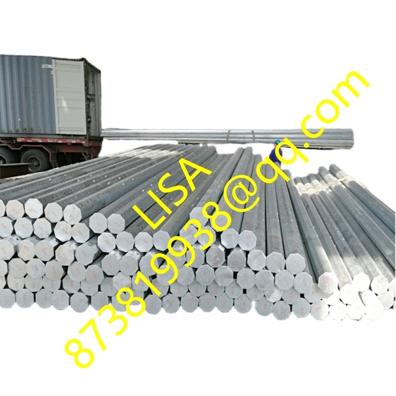 Octagonal Hot-Dip Galvanized Philippines Nea Standard Steel Pole 25FT 30FT 35FT 40FT 45FT