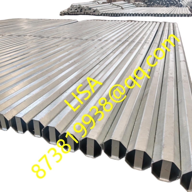 Philippines 15KV Nea Standard 500KGF Hot Dip Galvanized 30FT 35FT Octagonal Steel Poles