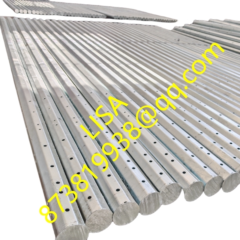 Direct Buried Galvanized Octagonal Philippines Nea Standard Steel Pole Metal Utility Pole with Welded Top Cap