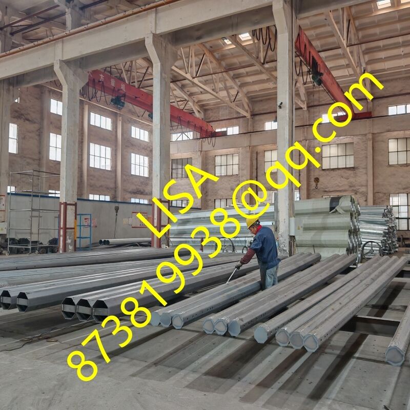 30FT 40FT Octagonal Hot Dip Galvanized Steel Pole for Power Transmission and Utility Applications