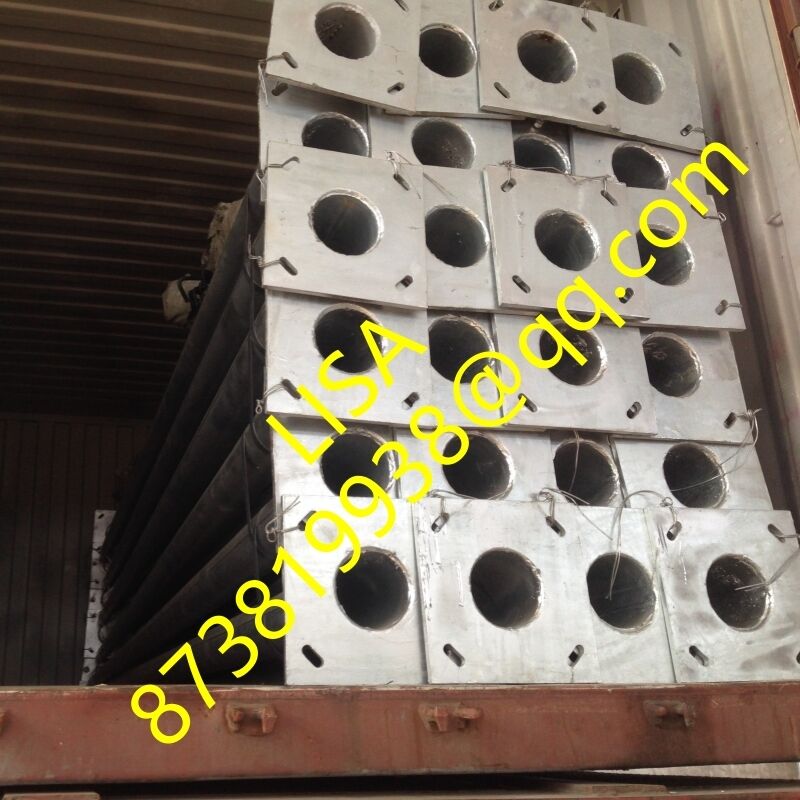 5.5M Height Hot-dip Galvanized Q235B Steel Lighting Pole for Street Light Applications