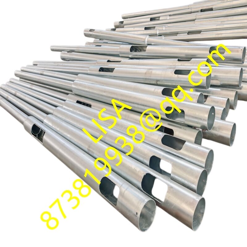 ASTM A36 Round Tapered Hot-dip Galvanized Q235B 3.0mm Thick Steel Lighting Pole for Street Park Garden