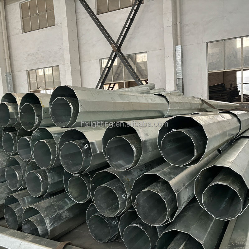 Hot Dip Galvanized Steel Pole Steel Tubular Pole Electric Power Pole NEA Steel Pole