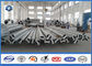 Steel Q420 Material High Speed Train Galvanized Steel Pole , Round Metal Pole One Section