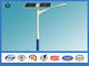 8m two Panels solar light pole with 160 Km / Hour Wind Speed Against earthquake of 8 grade