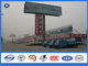 Ladder Attached Ad Promotion Billboard galvanized steel pole , Ground mounted road sign post