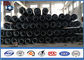 Direct Burial Type Polygonal Shape 3-20mm Thick Power Transmission Utility Steel Pole