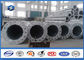 Conical / Round 10M swaged type Steel Tubular Pole For 110kv Power Distribution Line