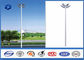 Dodecagonal Hot dip galvanized led High Mast Light Pole 15m Height 5mm Thickness