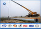 Hot Dip Galvanized Power Transmission Poles / Power And Data Distribution Poles
