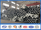 500KGS Design Load galvanized steel pipe with Bituminous Painting 30 m /s Wind Speed