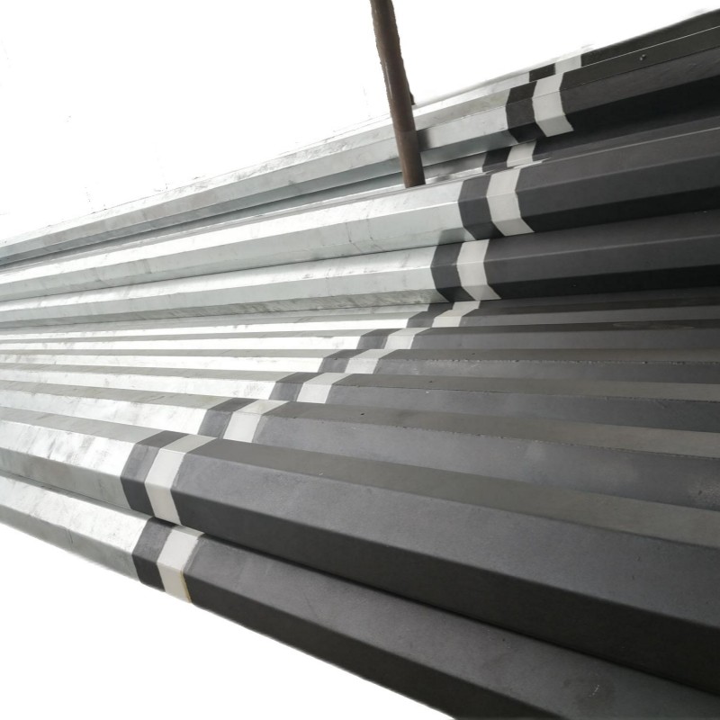 Dominican Galvanized Structural Steel 6kN 8kN 10kN Electric Utility Pole