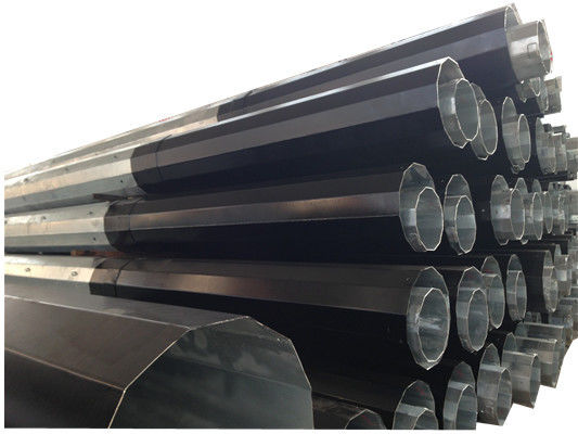 60FT Dodecagonal 1200KGF نقل الحمولة قطب الفولاذ المغلف
