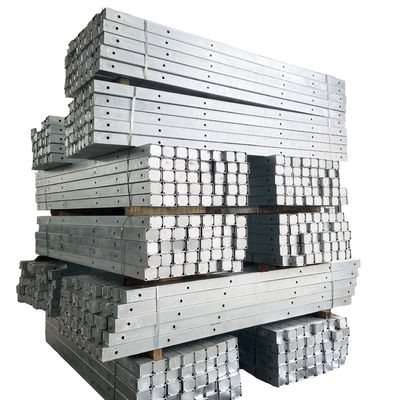 15KV Steel Cross Arm Rectangular Tube Galvanized Steel Cross Arm Electrical Pole