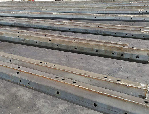 35FT 40FT التوزيع الكهربائي الذكي قطب الفولاذ القطب الصلب 350KGF