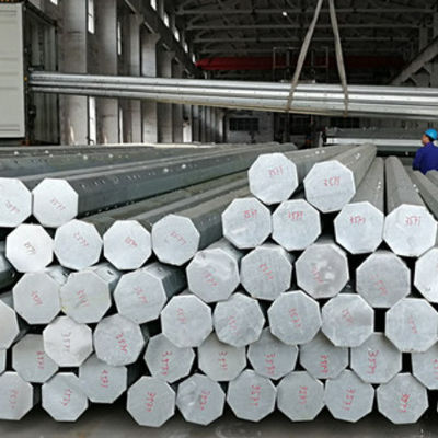 Filipinler Nea Standard 35FT Sıcak Dip Galvanize Çelik direği