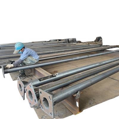 8M Q255B حرارة غطس مصباح الشارع الرقائقي قطب واحد ذراع المعدن مصباح القطب