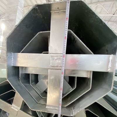 120FT 6mm قطب ثمانية الأطراف المغطس الساخن المسالك الكهربائية النقل القطب الفولاذي المفيد