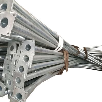 Güneş LED Çelik Aydınlatma direği Su geçirmez Anti koroziv metal direği Işıklar için