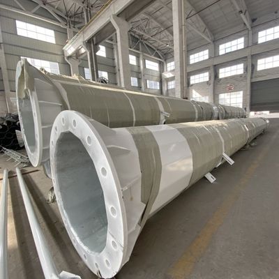 20M'den 40M'ye kadar çokgen yüksek mast toz kaplama yüksek mast ışık direği