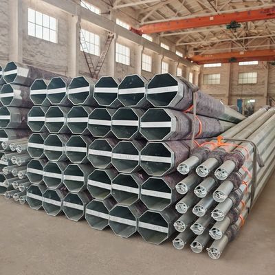 15ft 20ft 25ft Galvanizli Sokak Işığı direği 5M 6M 7M lamba direği yuvarlak çelik direği