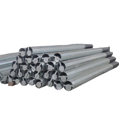 60FT Sıcak Dip Galvanize Dodecagonal Metal Utility Steel Pole