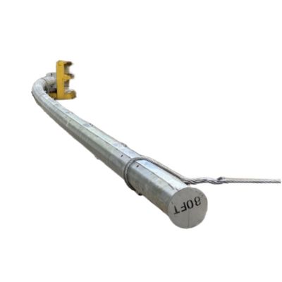 12-Side 3-Section 450mpa 80ft Sub-Transmission Steel Pole Hot-Dip Galvanized