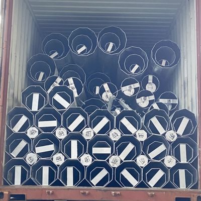 Hongxin 30FT 40FT 50FT Galvanized Polygonal Distribution Transmission Steel Poles