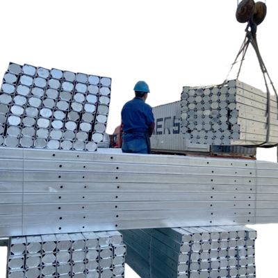 Poste de acero Hongxin con cruceta rectangular galvanizada en caliente de 8 pies y 10 pies