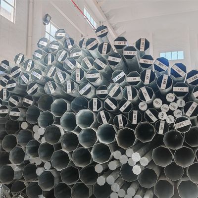 Hongxin Hot Galvanizing Overhead Line Slip Joint Burial Type 35FT Steel Poles