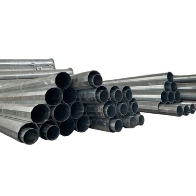 Hongxin 65FT 2 Segments 1200KGF Polygonal Hot-Dipped Galvanized Transmission Steel Pole